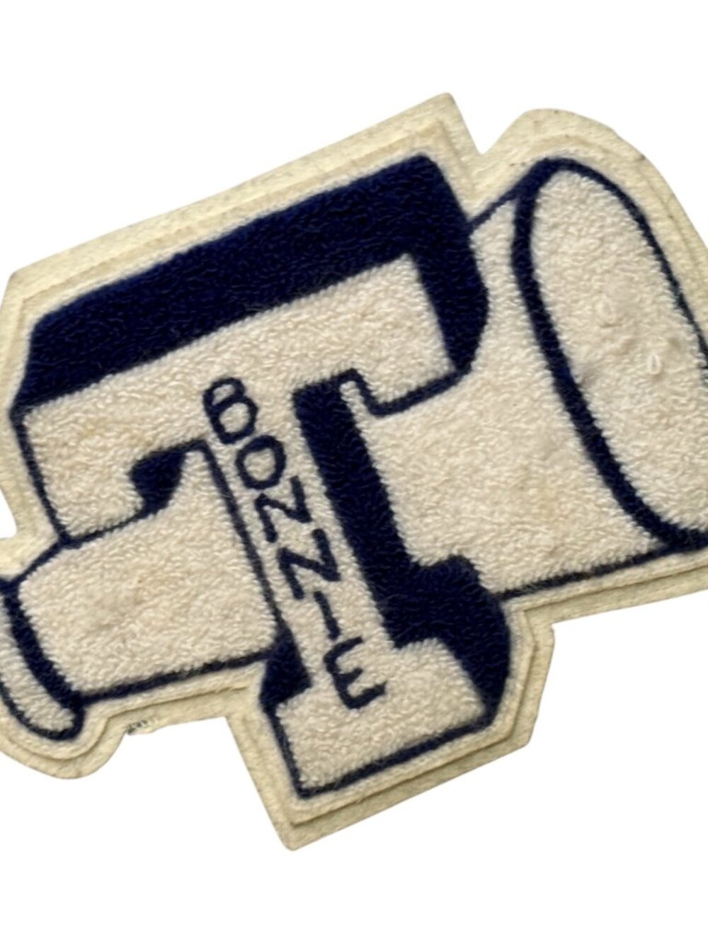 Varsity Letterman Jacket Chenille Patch - Cheerleader Megaphone - Bonnie